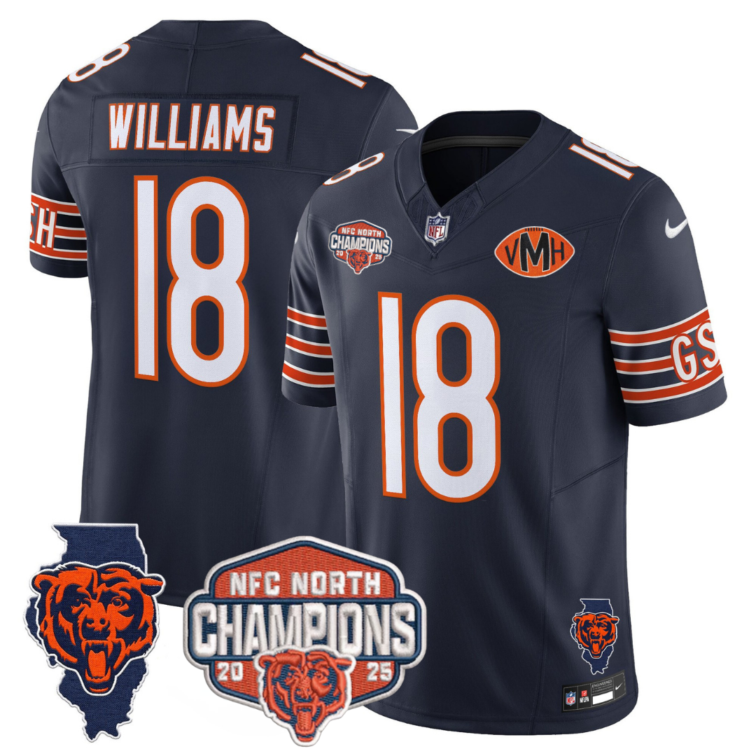CHI 2025 NFC North Champions Patch Jersey V2