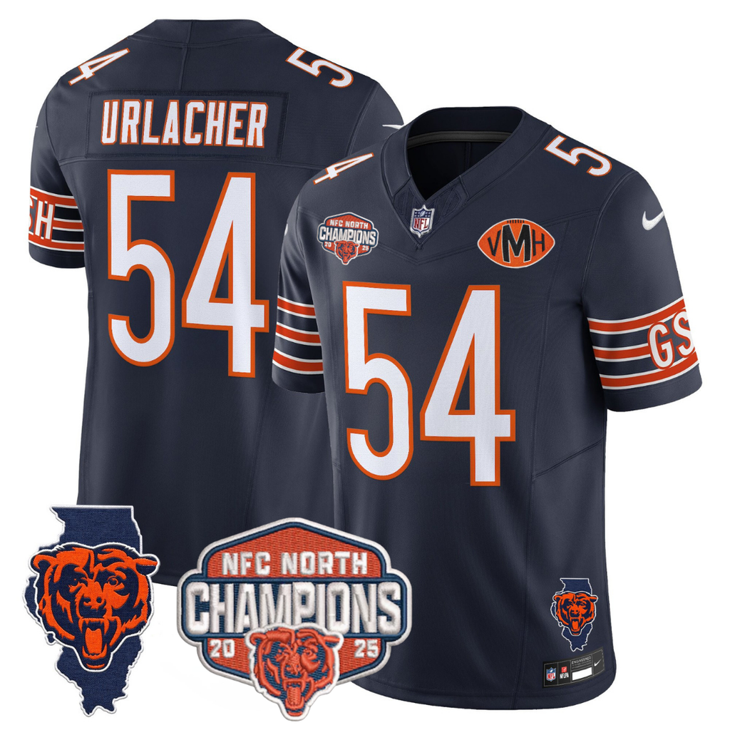 CHI 2025 NFC North Champions Patch Jersey V2