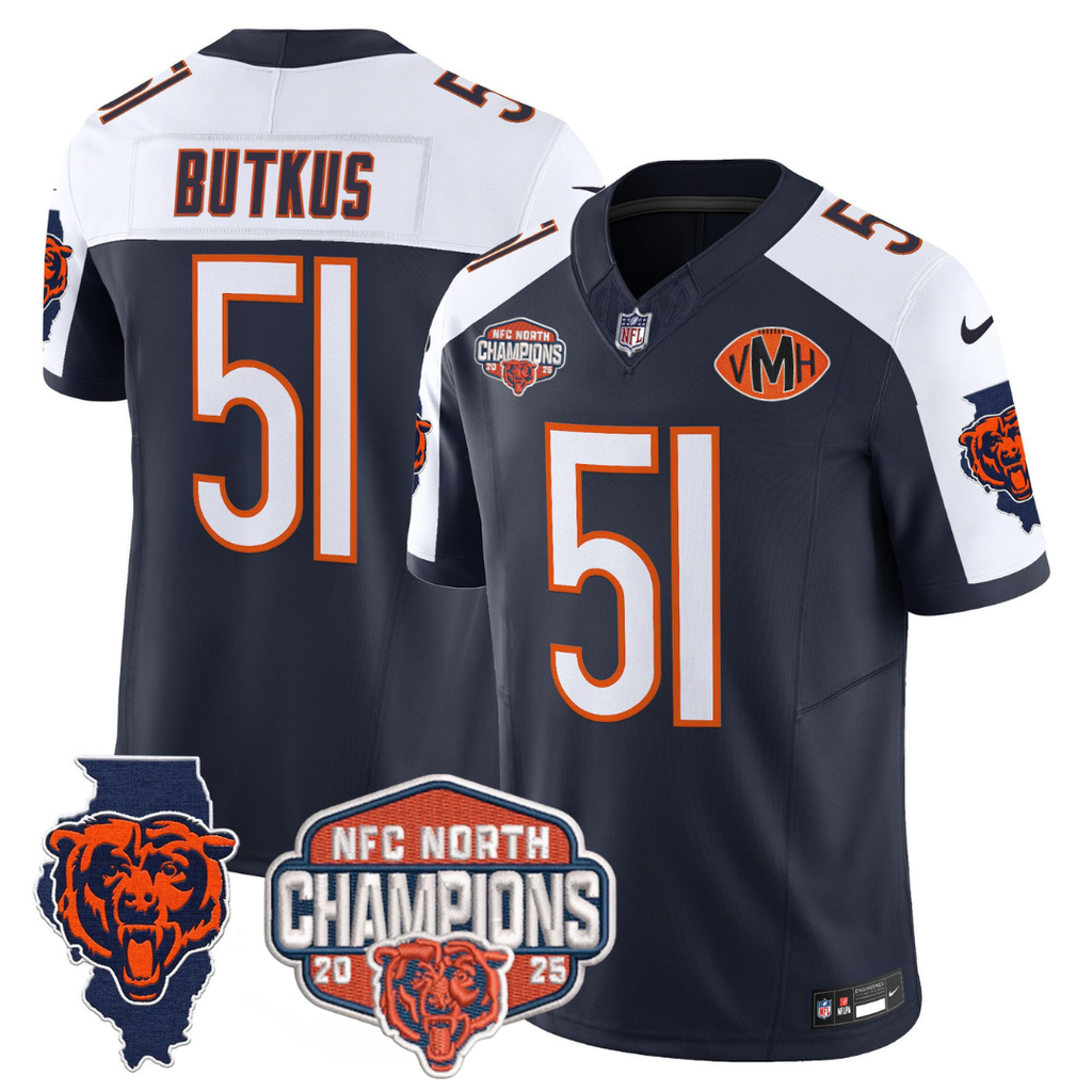 CHI 2025 NFC North Champions Patch Jersey V2
