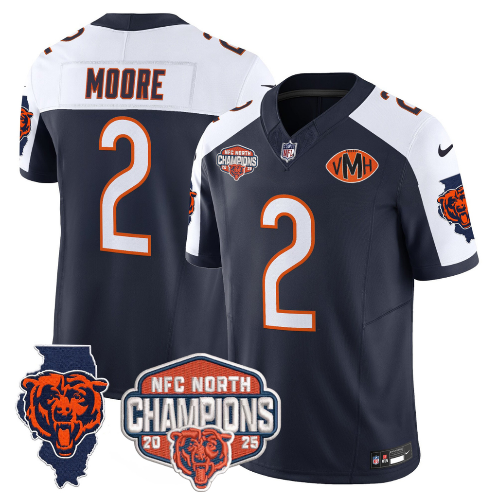 CHI 2025 NFC North Champions Patch Jersey V2