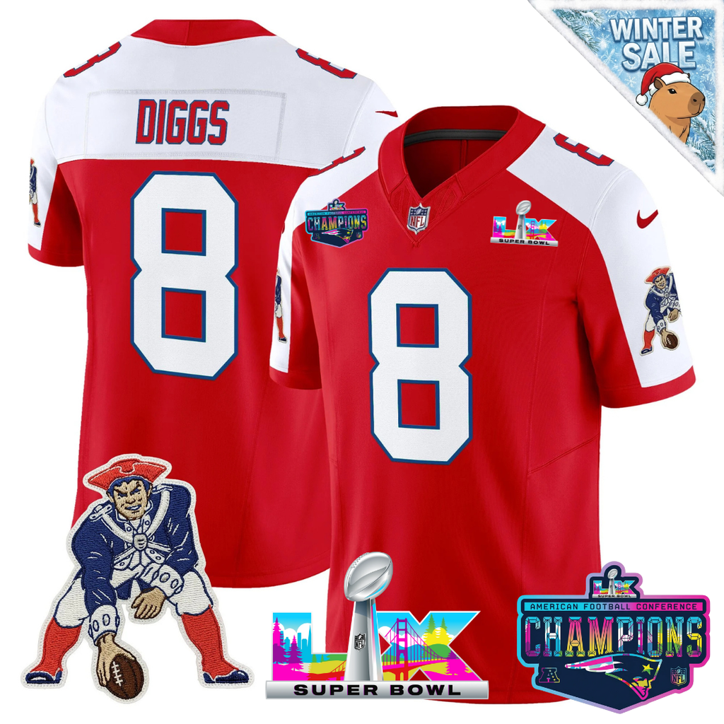NE 2025 Vapor Jersey - AFC Champions Limited Patch