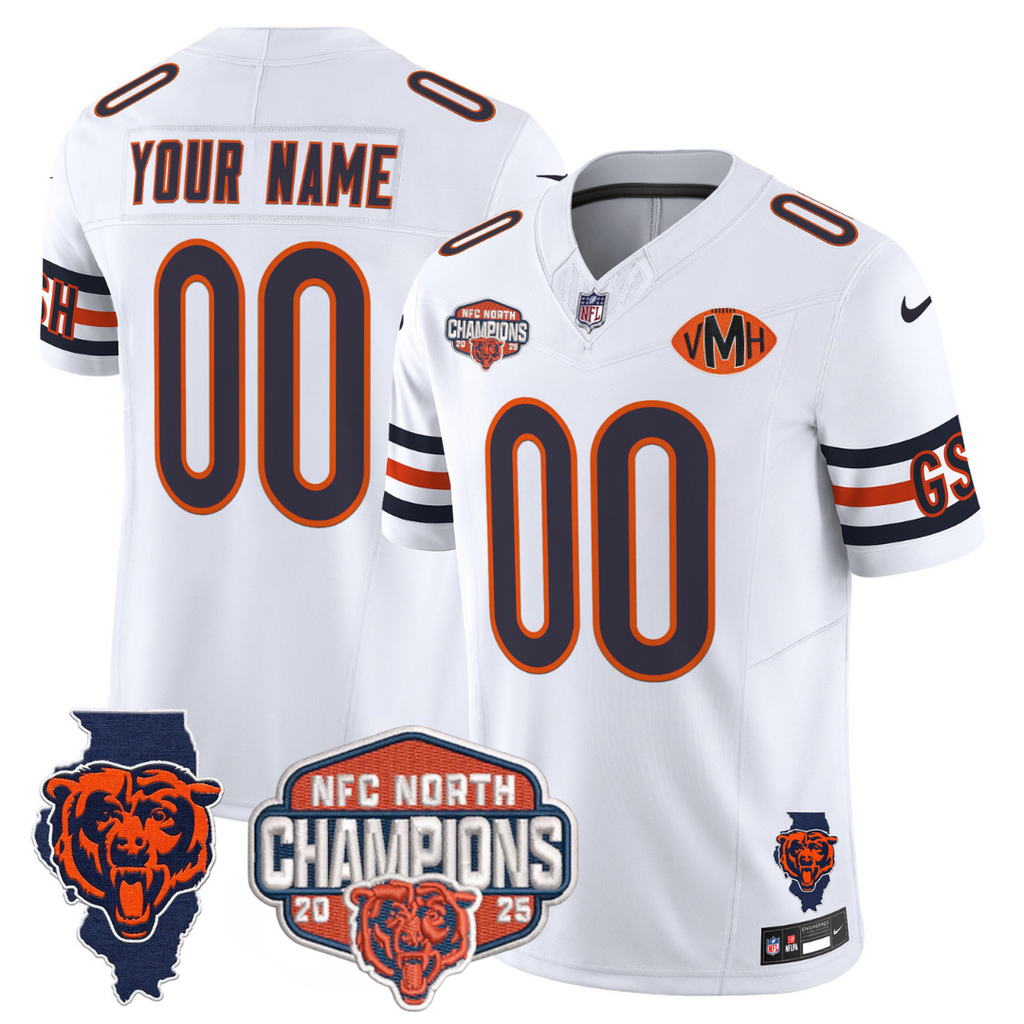 CHI 2025 NFC North Champions Patch Jersey V2