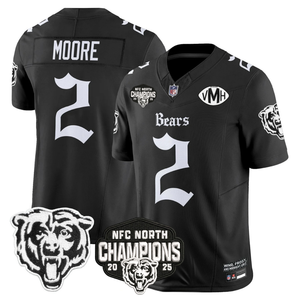 CHI 'Gothic Midway Legacy' NFC North Champions Patch Vapor Limited Jersey