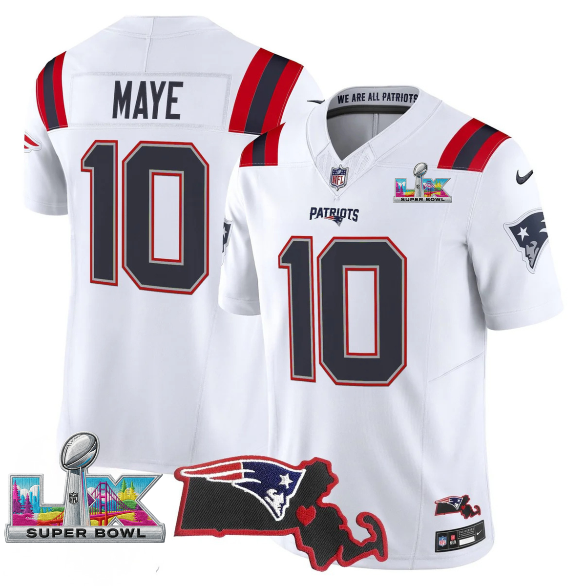 NE SB LX Game Patch Vapor Limited Jersey