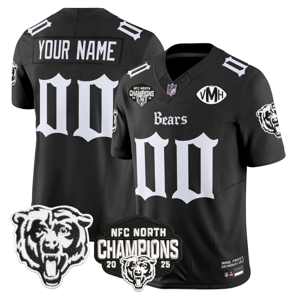 CHI 'Gothic Midway Legacy' NFC North Champions Patch Vapor Limited Jersey
