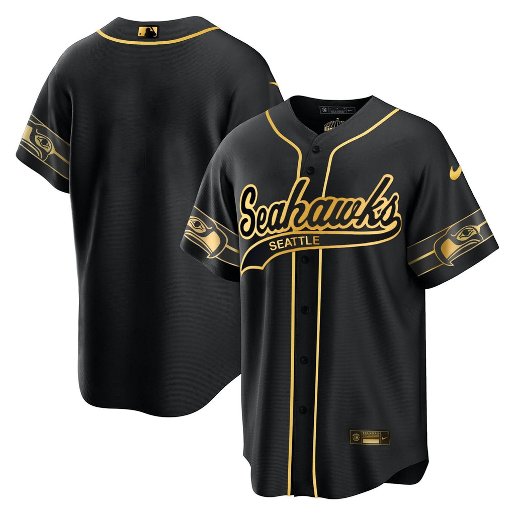 SEA Throwback & Gold Cool Base Jersey - All Stitched
