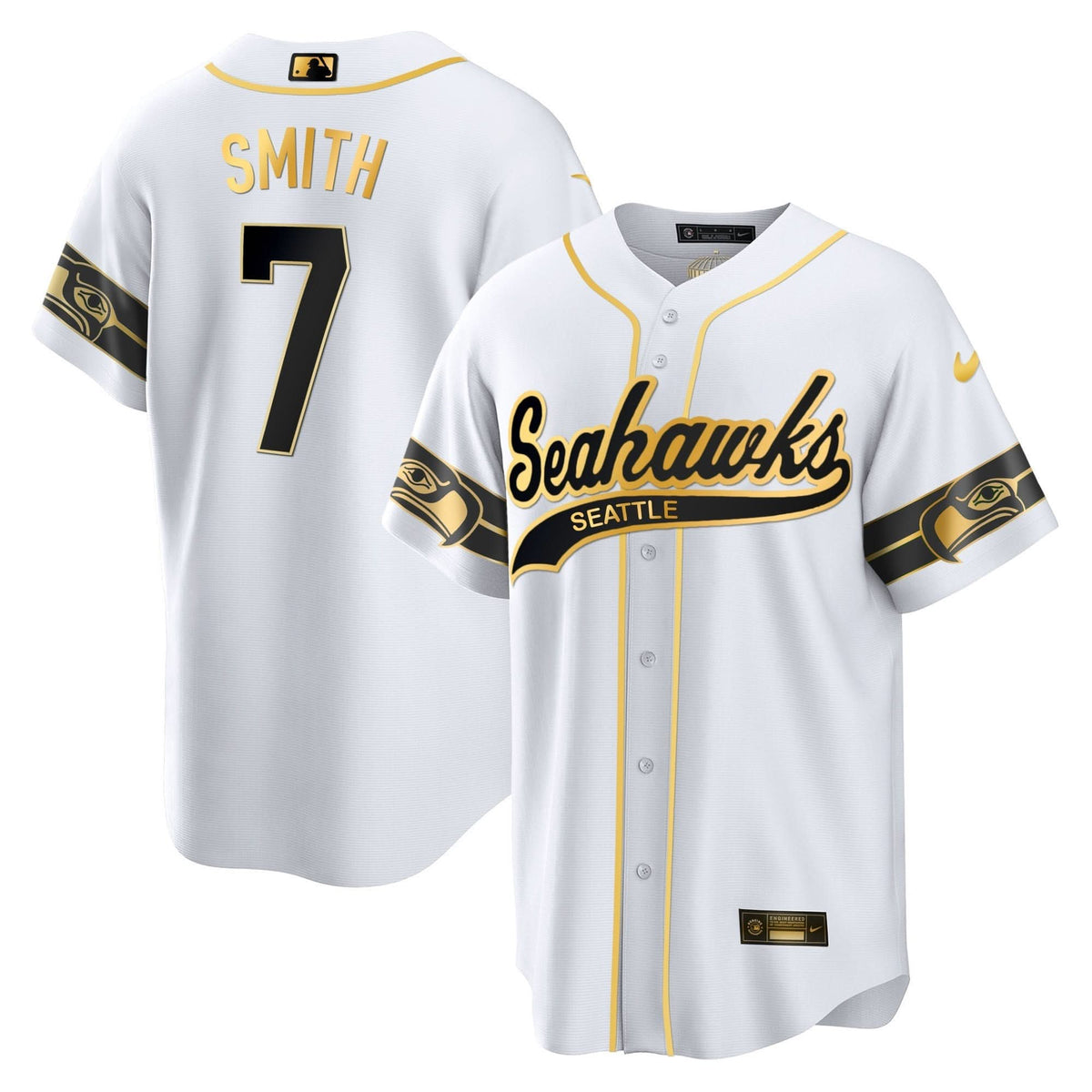 SEA Throwback & Gold Cool Base Jersey - All Stitched