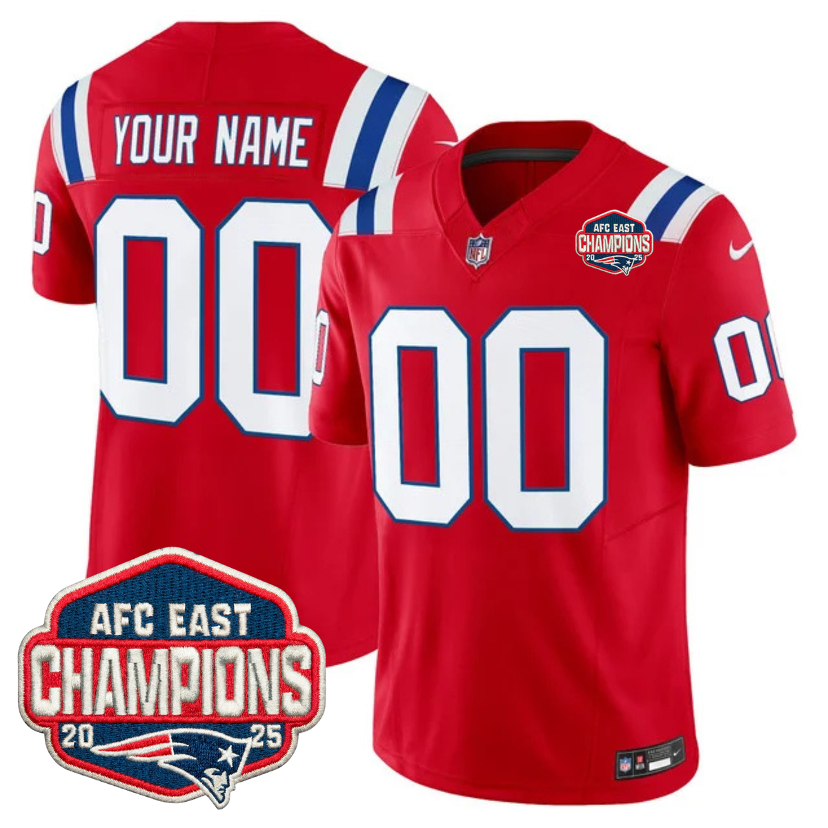 NE AFC East Champions Throwback Vapor Limited Jersey V2