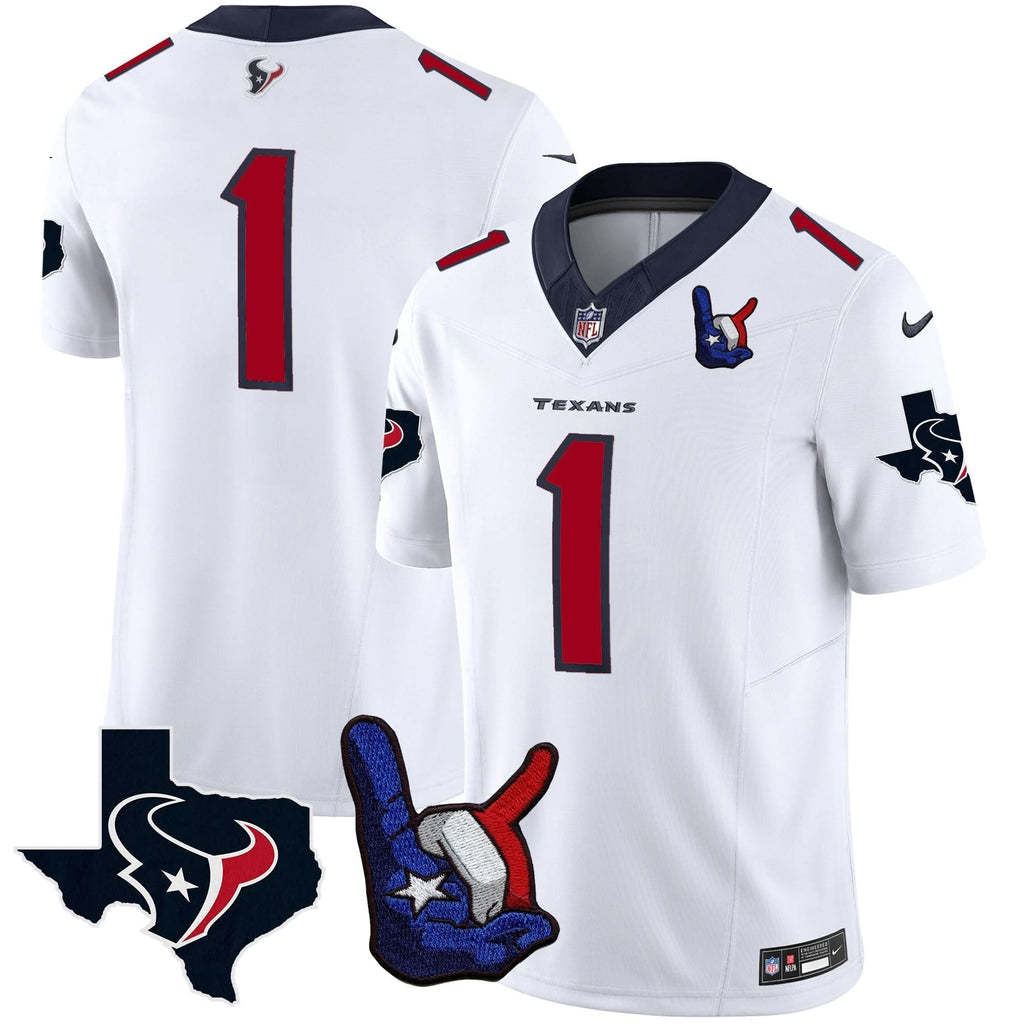 HT Hand Sign Throwing Up The H Vapor Jersey