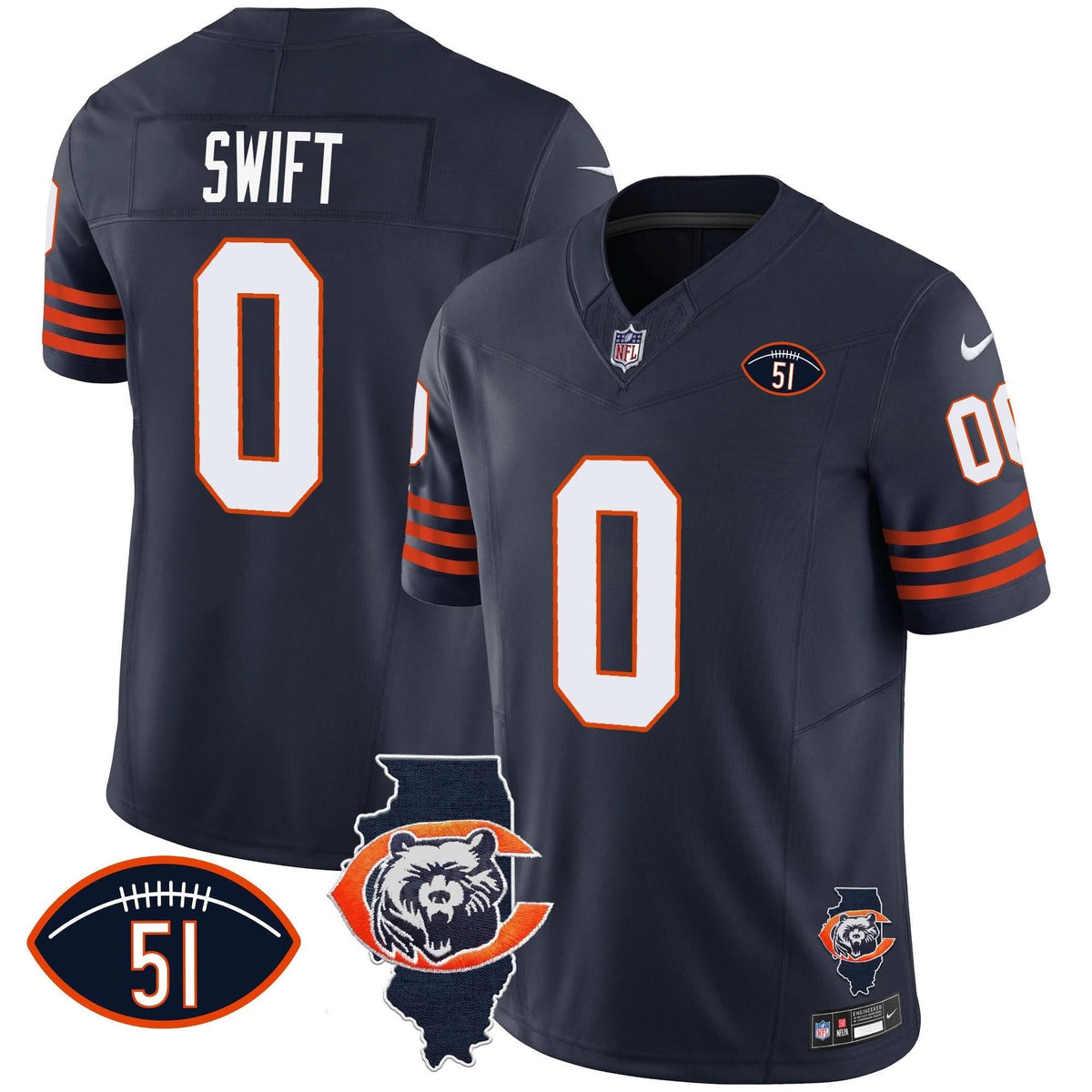 CHI Throwback Illinois Patch Vapor Jersey