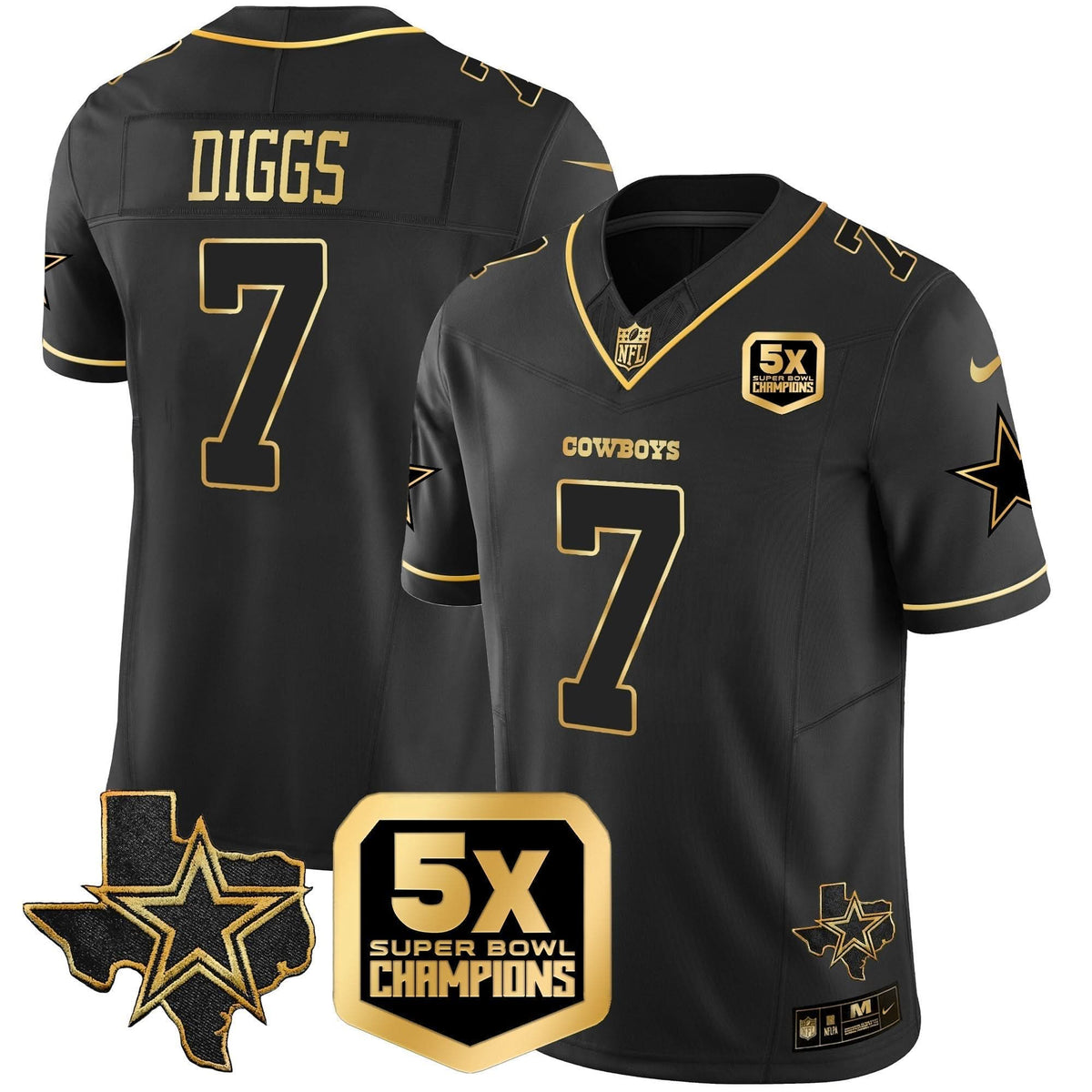 DAL 5x Super Bowl Champions Vapor Limited Jersey