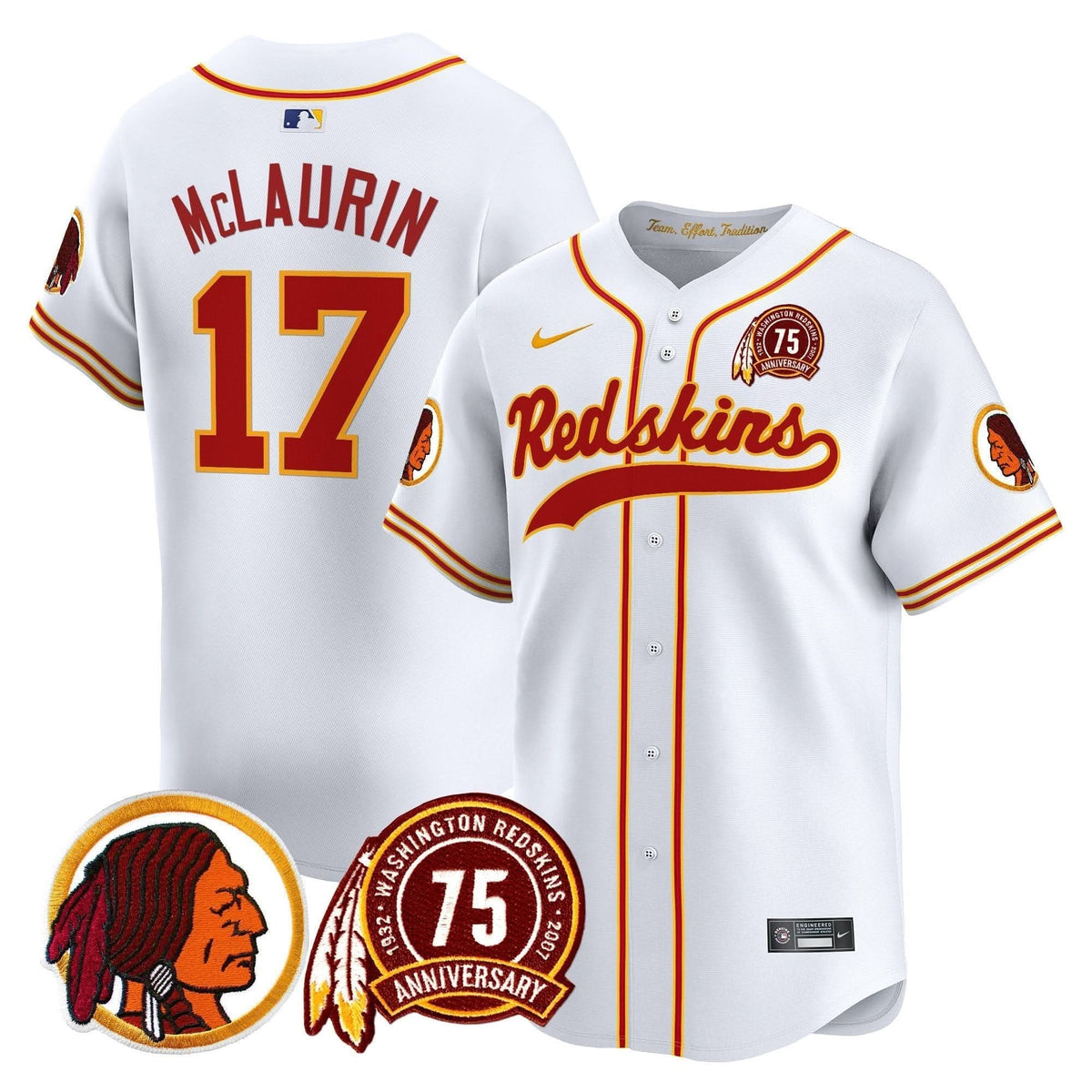 WR 75th Patch Throwback Vapor Premier Limited Jersey