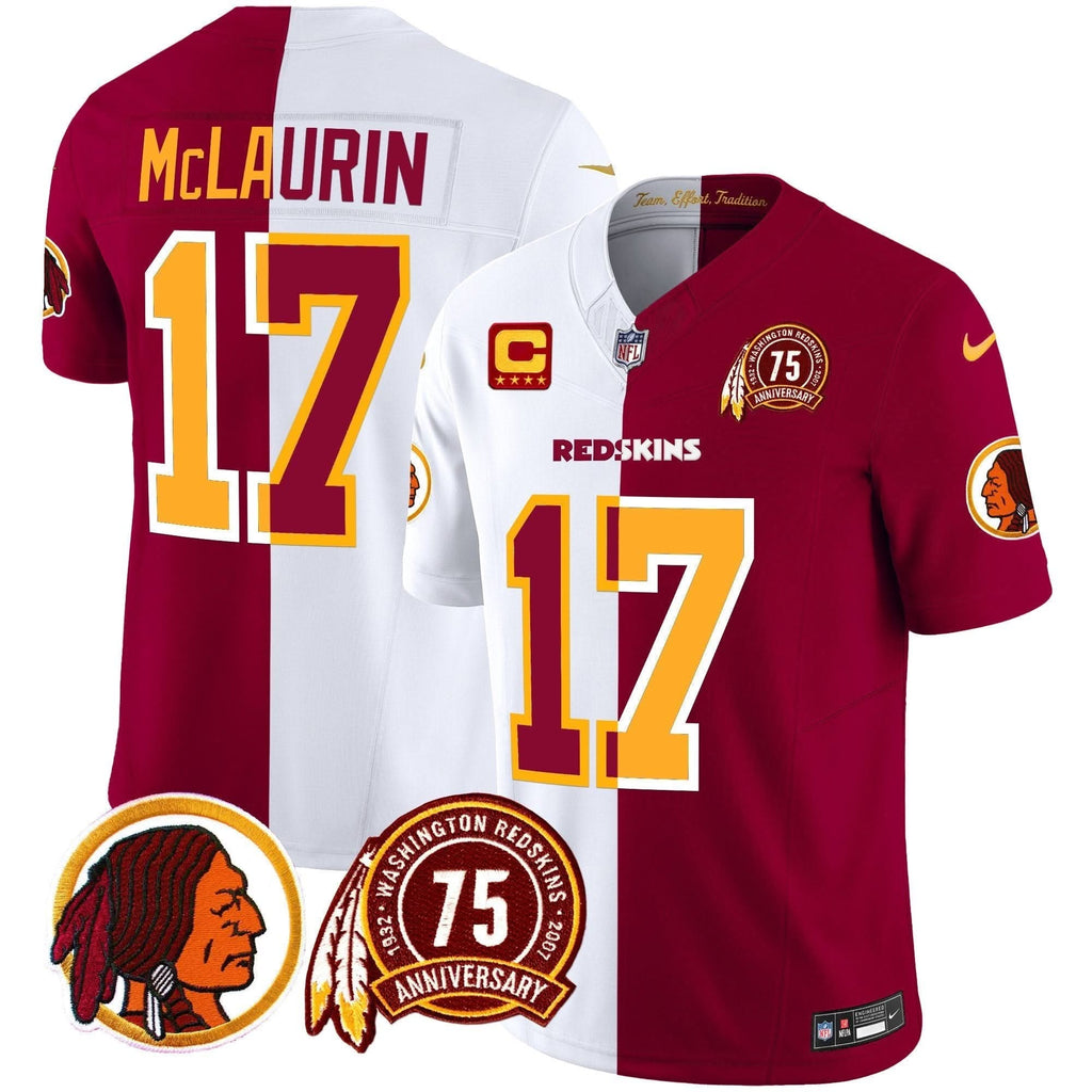 WR 75th Patch Throwback Vapor Limited Jersey
