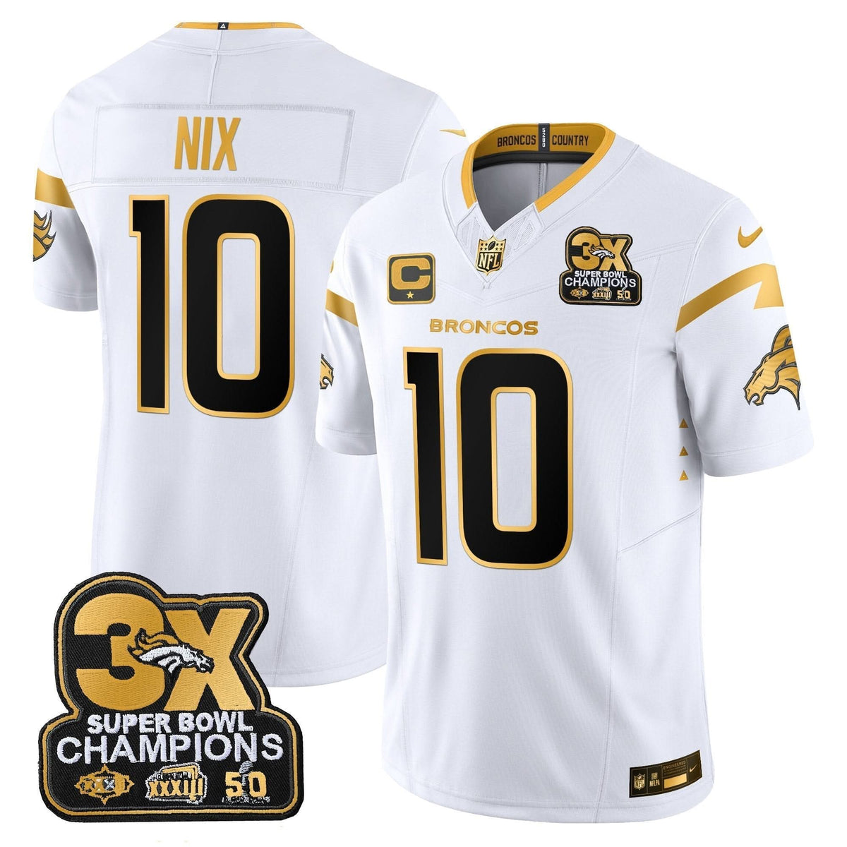 DB 3-Time Champions Patch Gold Vapor Limited Jersey