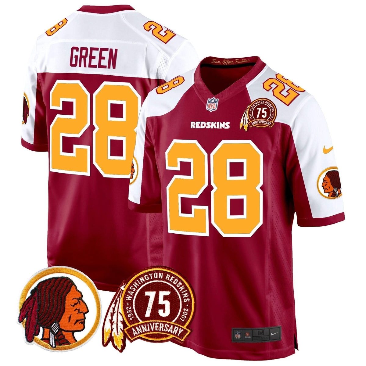 WR 75th Patch Throwback Game Jersey