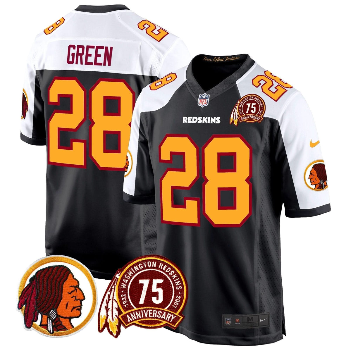 WR 75th Patch Throwback Game Jersey