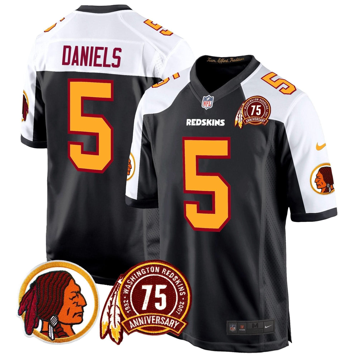 WR 75th Patch Throwback Game Jersey
