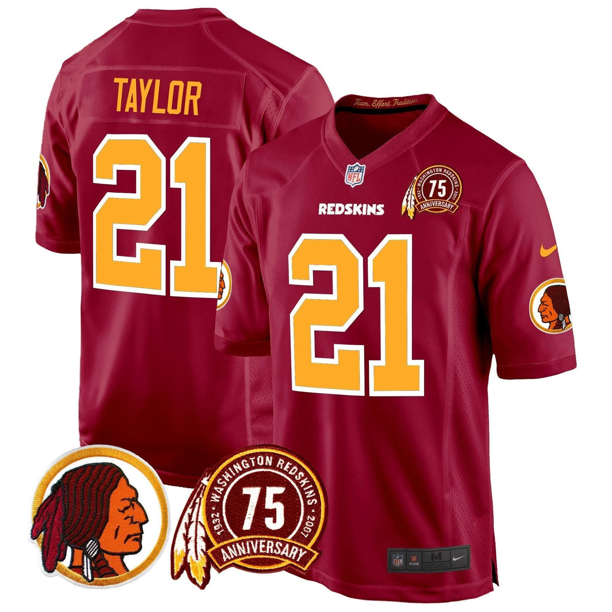 WR 75th Patch Throwback Game Jersey