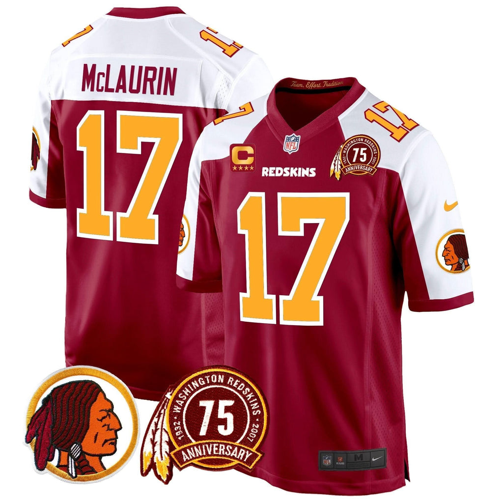 WR 75th Patch Throwback Game Jersey