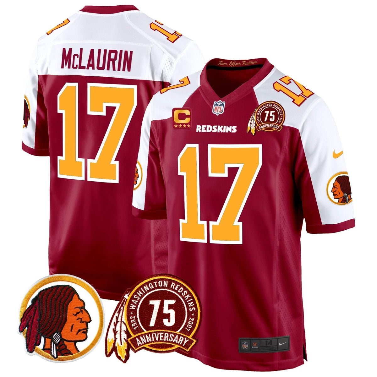 WR 75th Patch Throwback Game Jersey