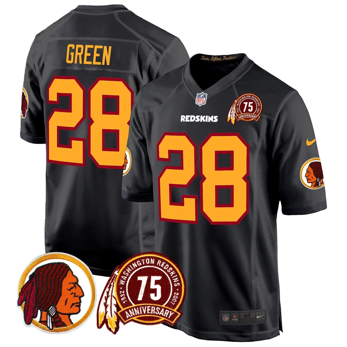 WR 75th Patch Throwback Game Jersey
