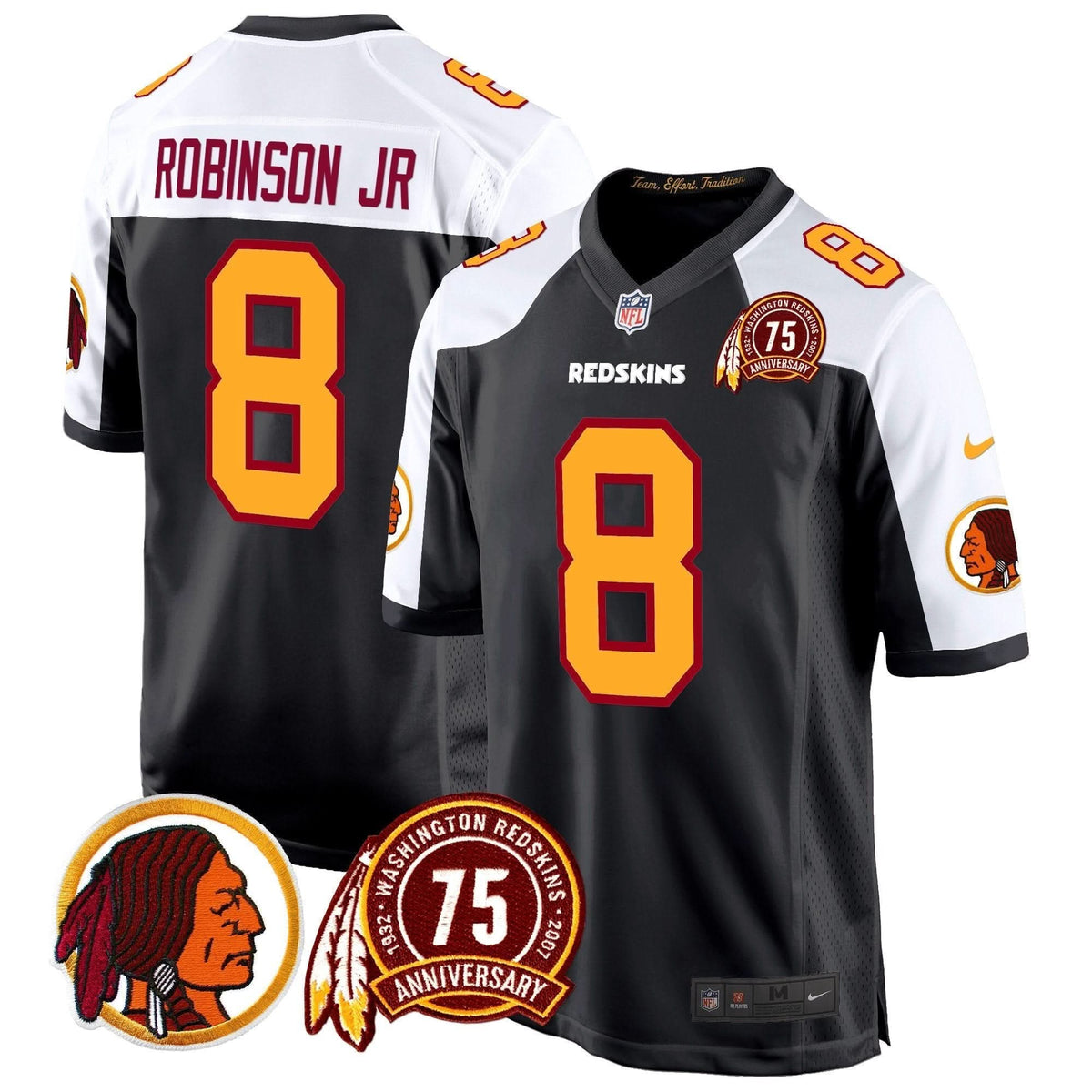 WR 75th Patch Throwback Game Jersey