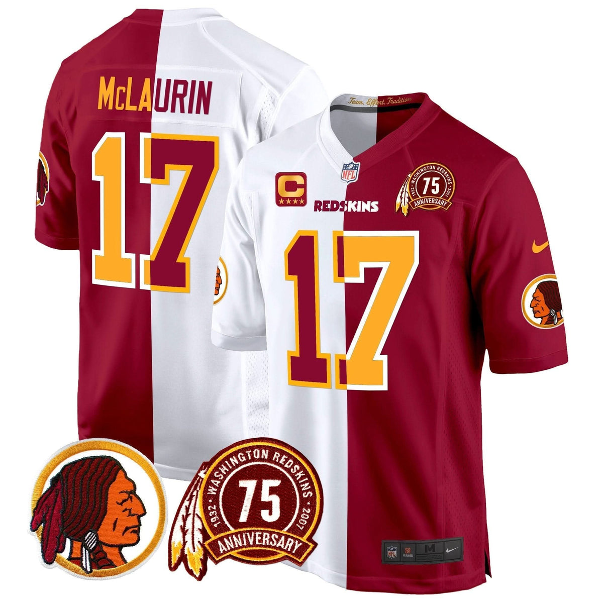 WR 75th Patch Throwback Game Jersey
