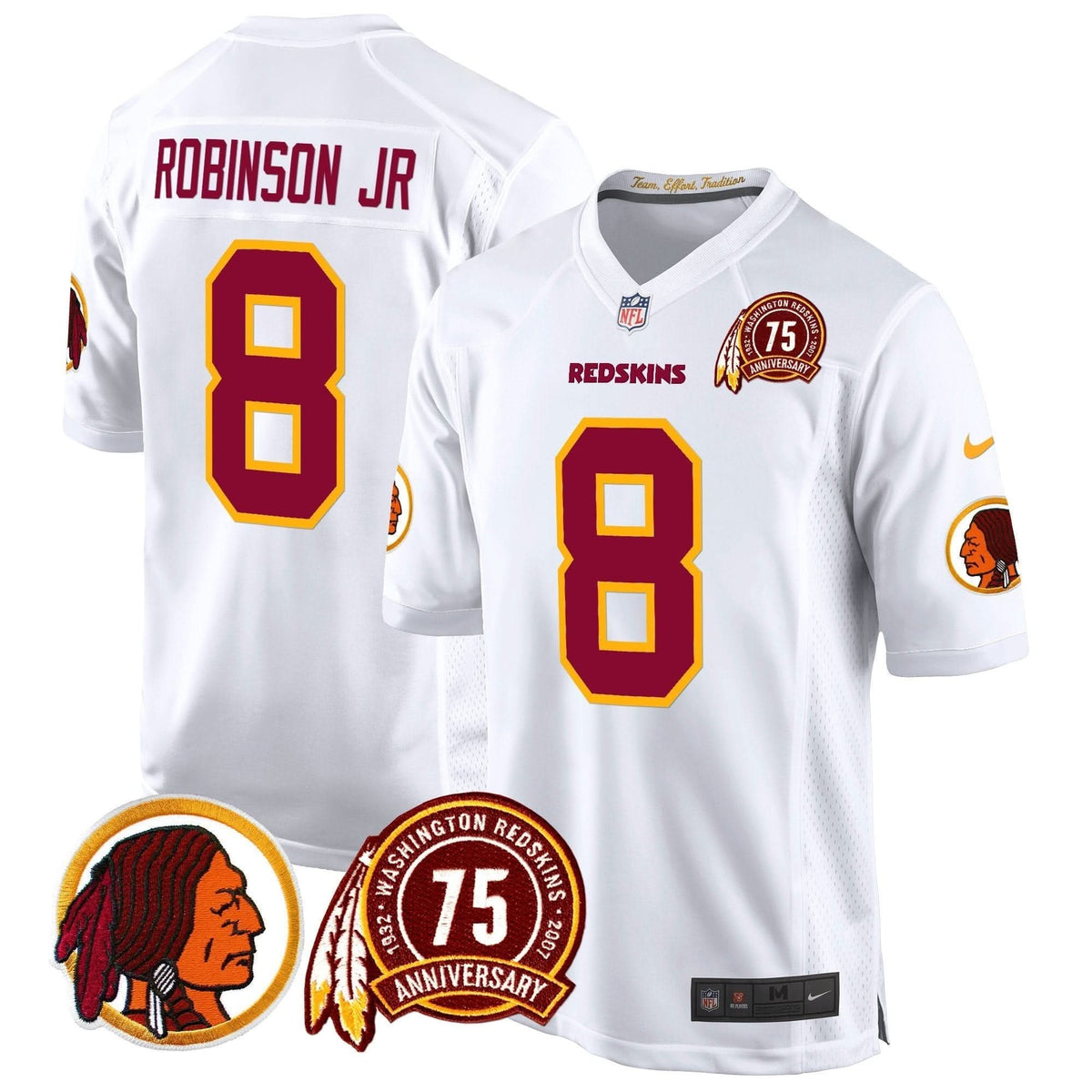 WR 75th Patch Throwback Game Jersey