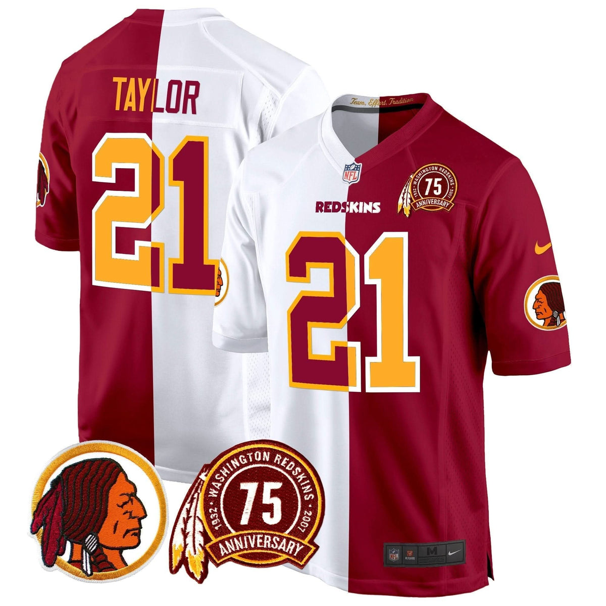 WR 75th Patch Throwback Game Jersey