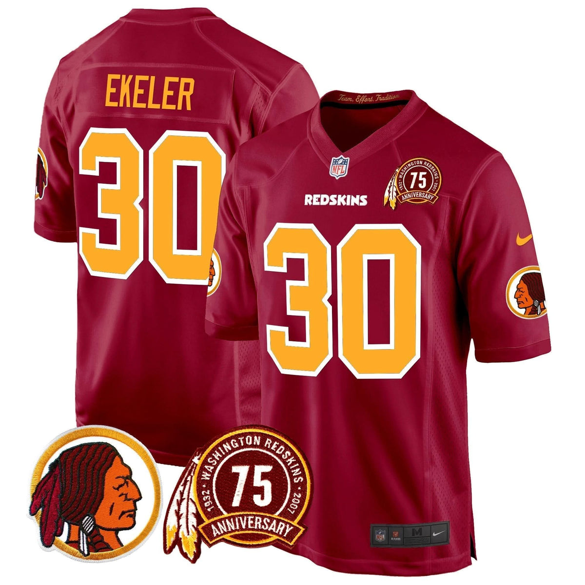 WR 75th Patch Throwback Game Jersey