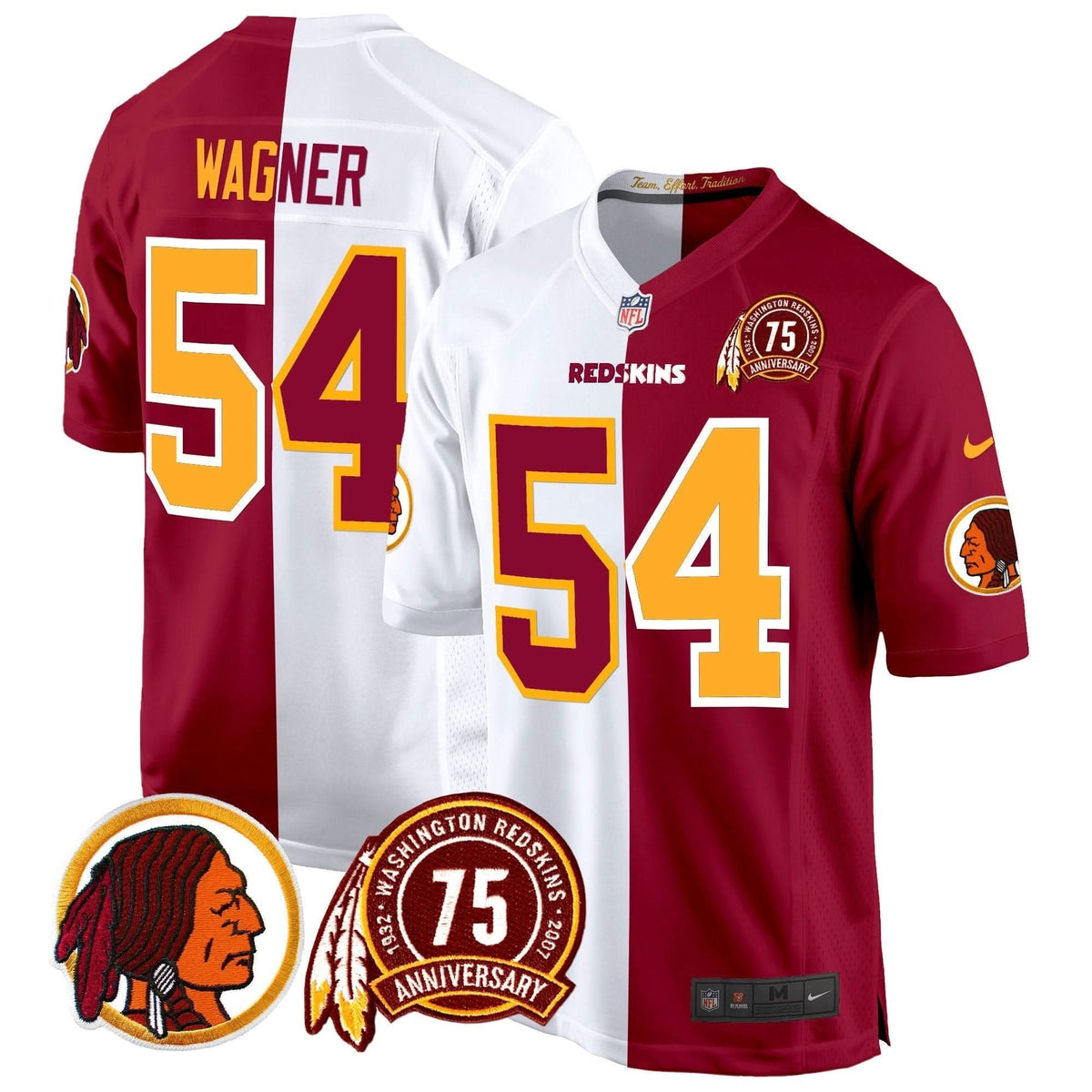 WR 75th Patch Throwback Game Jersey