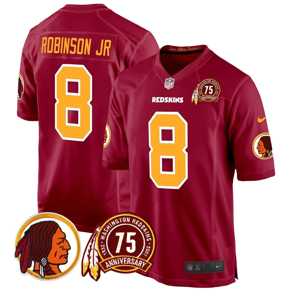 WR 75th Patch Throwback Game Jersey