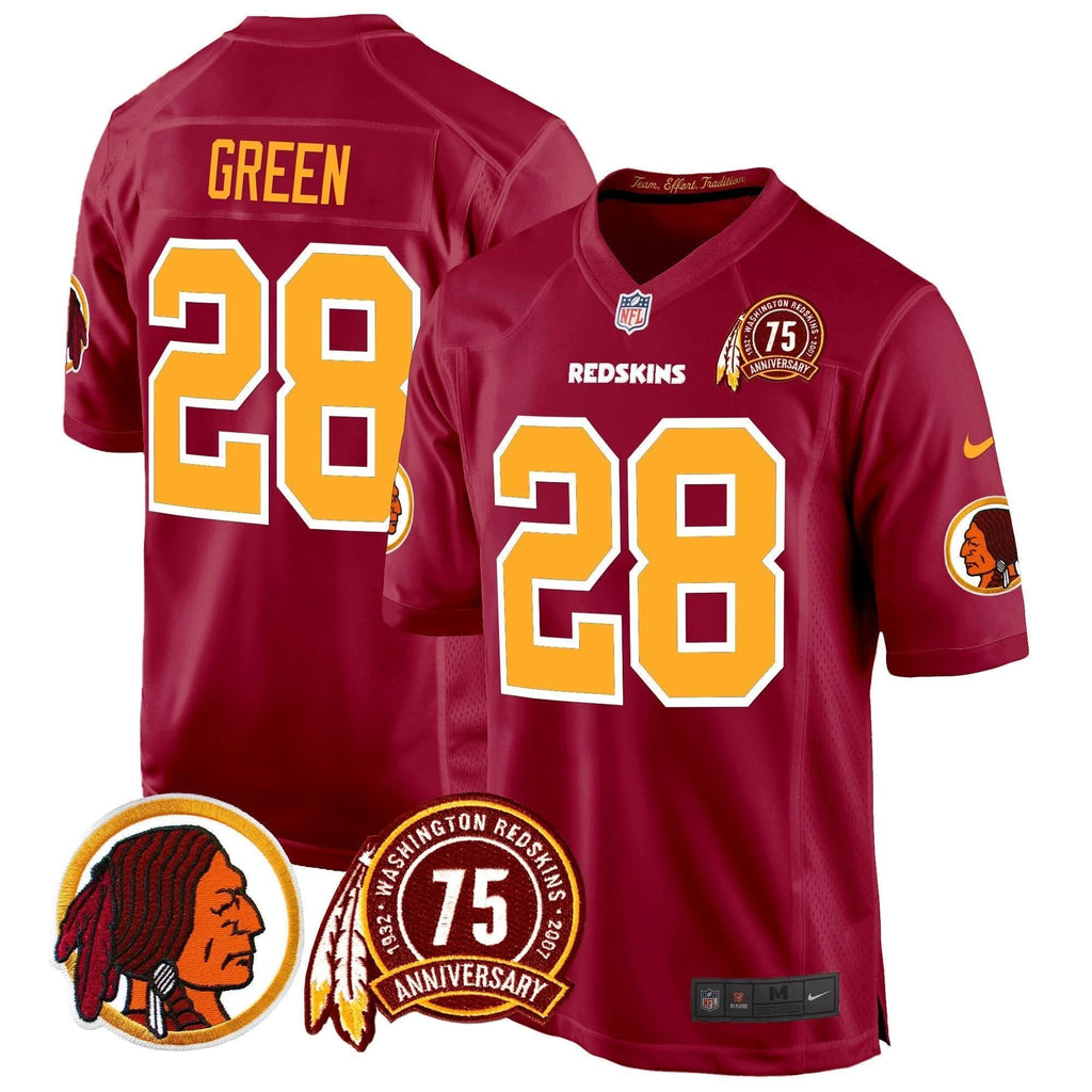 WR 75th Patch Throwback Game Jersey