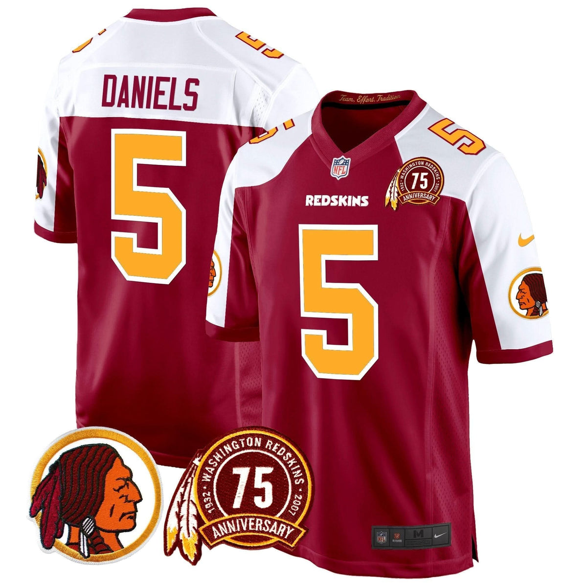 WR 75th Patch Throwback Game Jersey