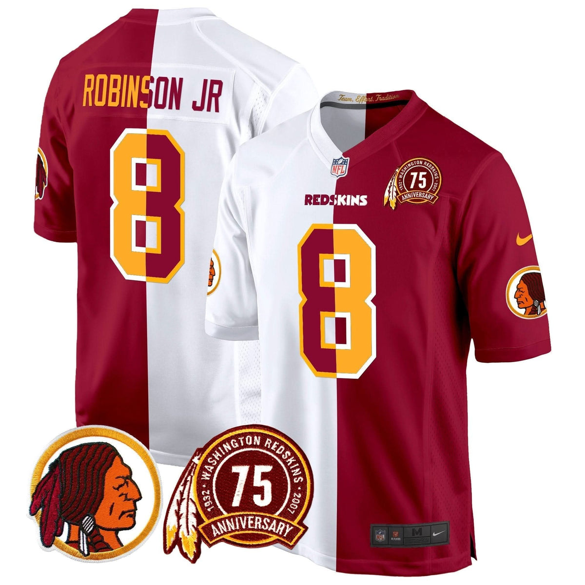 WR 75th Patch Throwback Game Jersey