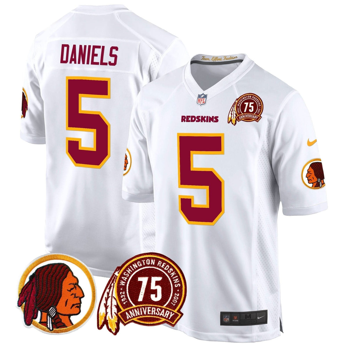 WR 75th Patch Throwback Game Jersey