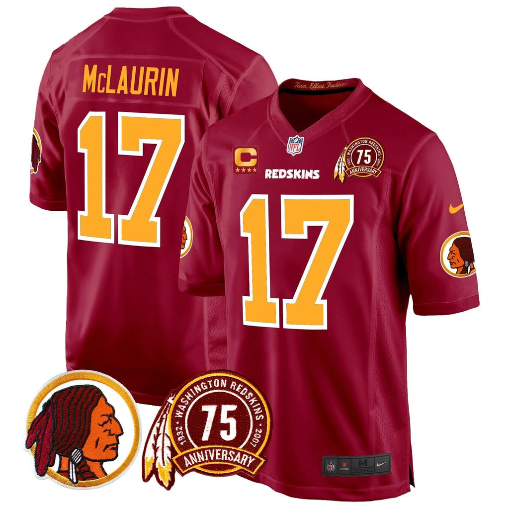 WR 75th Patch Throwback Game Jersey