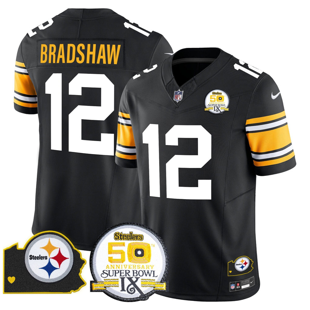 PIT 50th Anniversary Of Super Bowl IX & Map Patch Vapor Limited Jersey