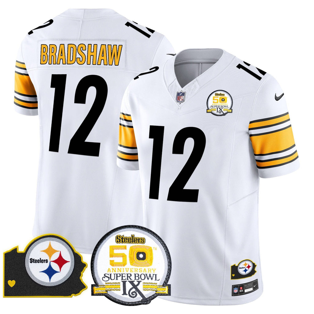 PIT 50th Anniversary Of Super Bowl IX & Map Patch Vapor Limited Jersey