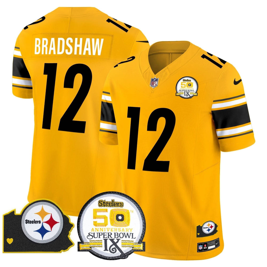 PIT 50th Anniversary Of Super Bowl IX & Map Patch Vapor Limited Jersey