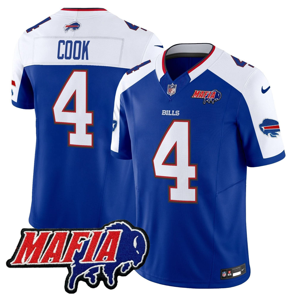 BB 2024 BUF Mafia Patch Vapor Limited Jersey