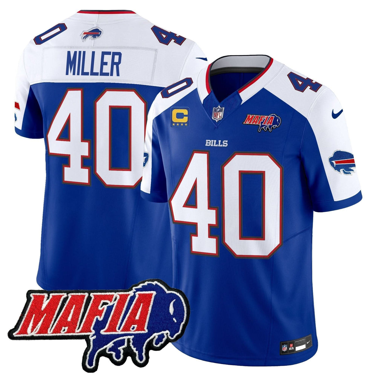 BB 2024 BUF Mafia Patch Vapor Limited Jersey