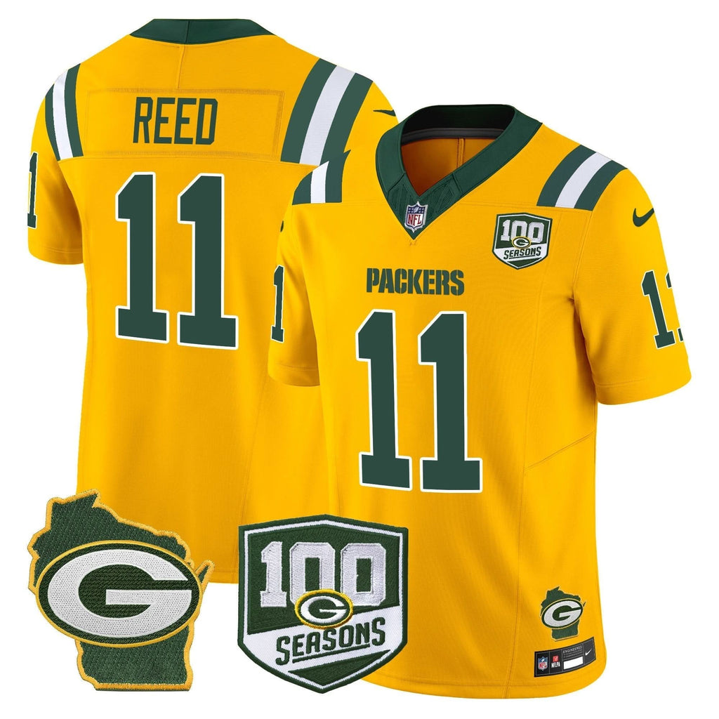 GB 100th Season & Home Patch Vapor Limited Jersey