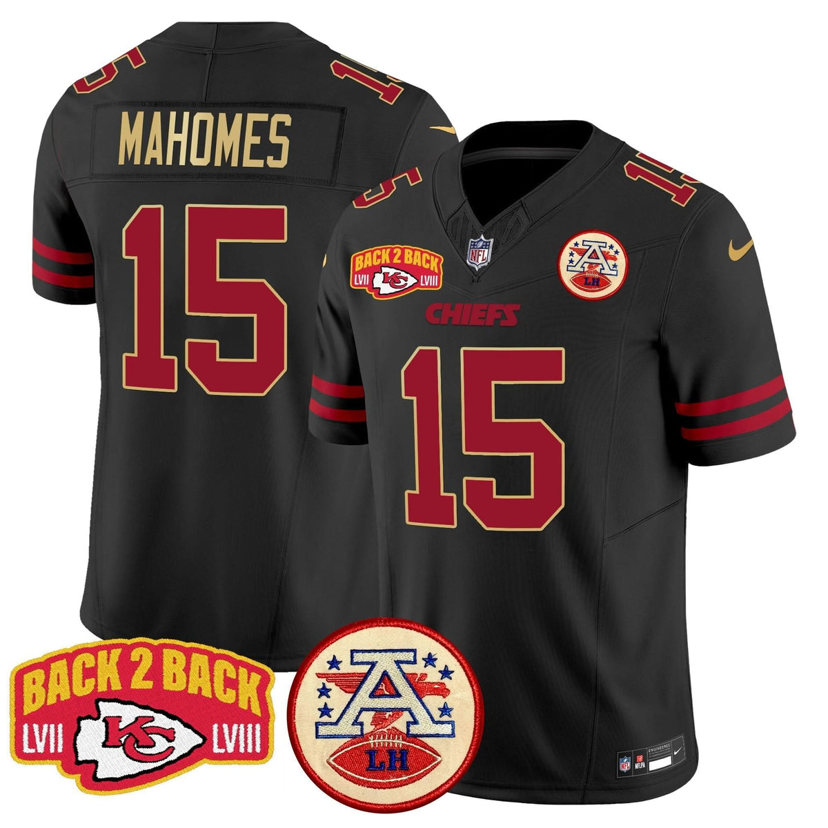 KC Super Back 2 Back Patch Vapor Limited Jersey