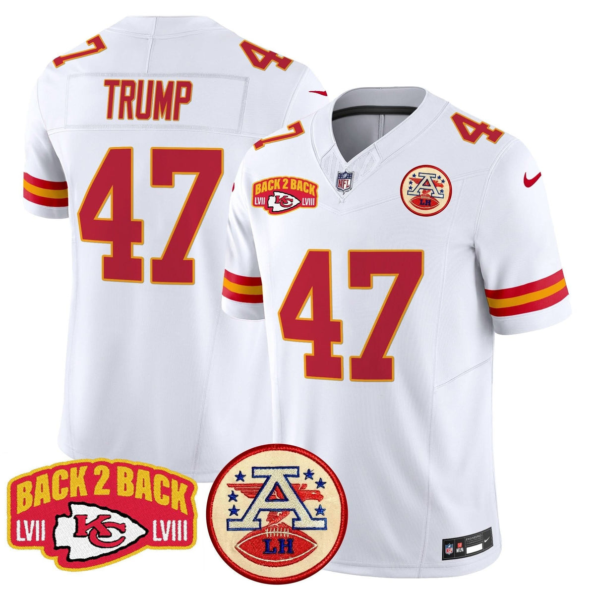 KC Super Back 2 Back Patch Vapor Limited Jersey