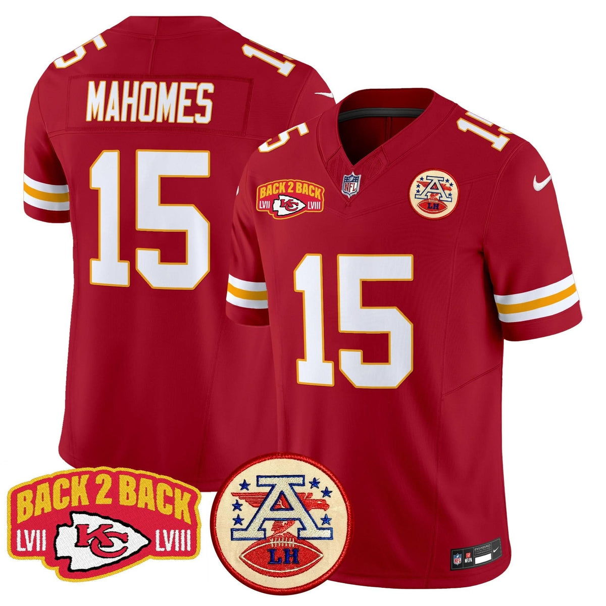 KC Super Back 2 Back Patch Vapor Limited Jersey