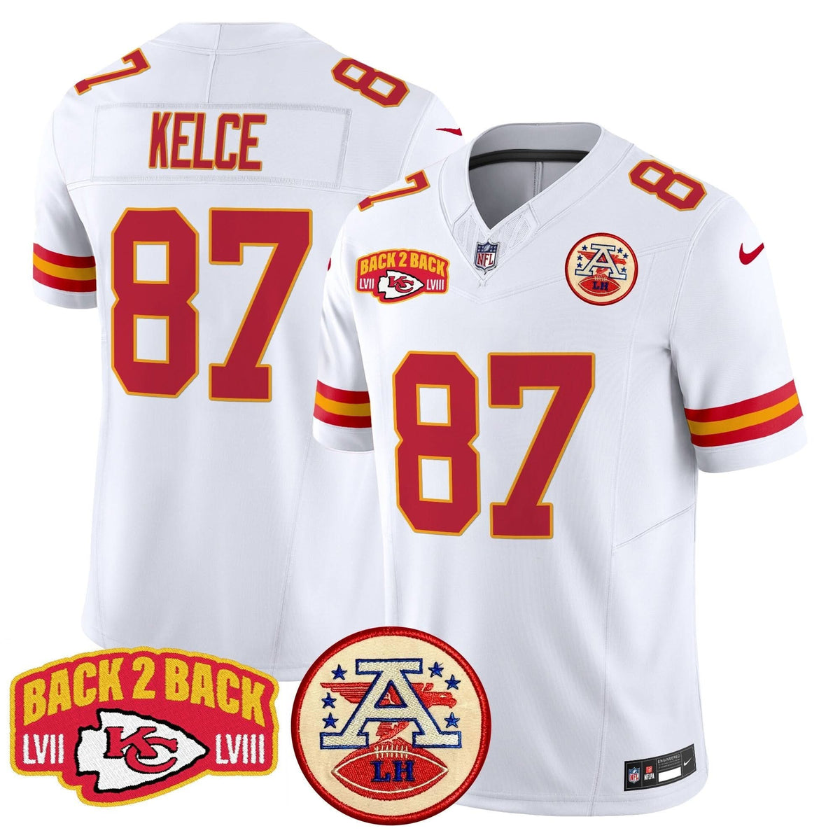 KC Super Back 2 Back Patch Vapor Limited Jersey