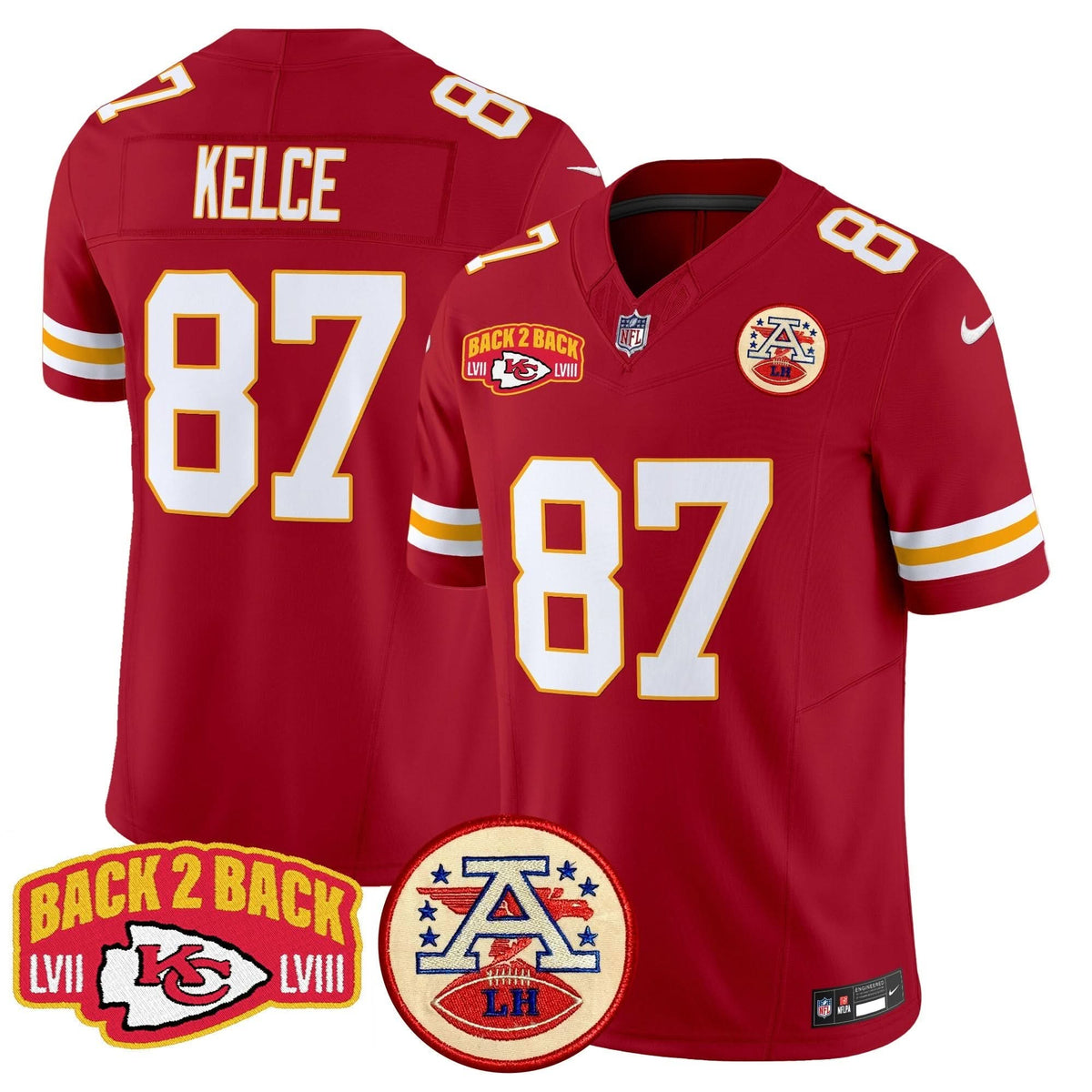 KC Super Back 2 Back Patch Vapor Limited Jersey