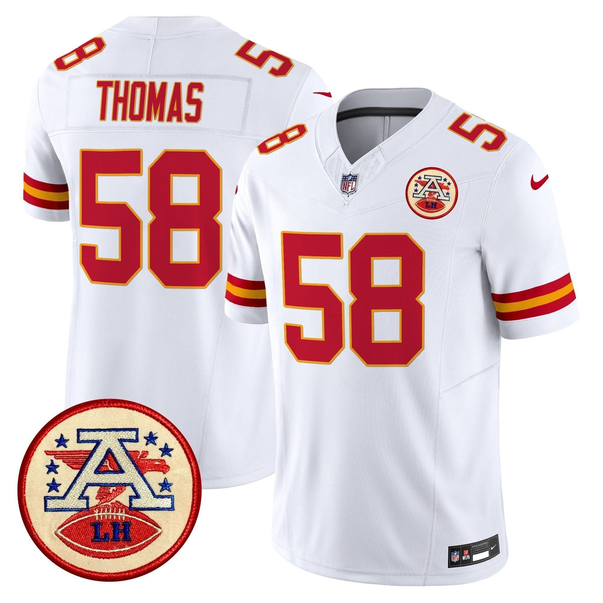KC 2024 Lamar Hunt Patch Vapor Limited Jersey
