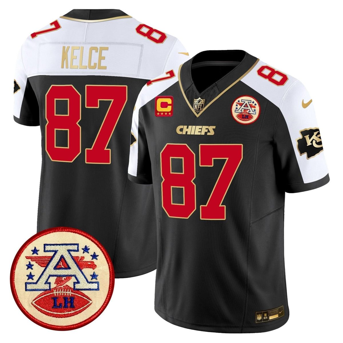 KC 2024 Lamar Hunt Patch Vapor Limited Jersey